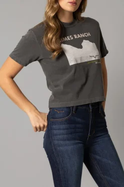 Ladies Scenery Crop Tee