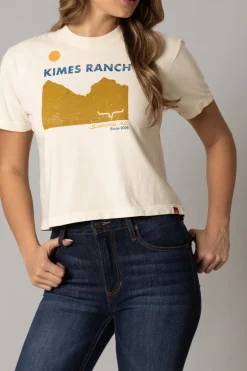 Ladies Scenery Crop Tee