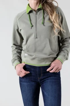 Mabeline Cropped Qz Sweatshirt