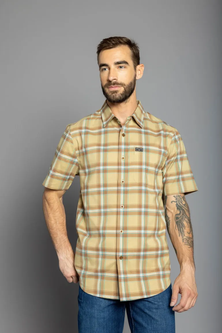 4 Stroke Plaid Dress Shirt